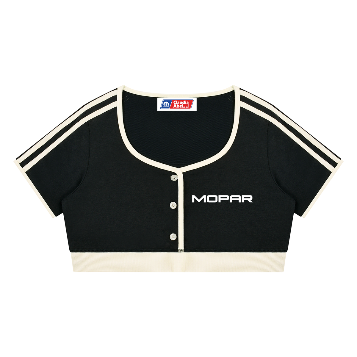 Women’s Mopar Ringer Crop Top