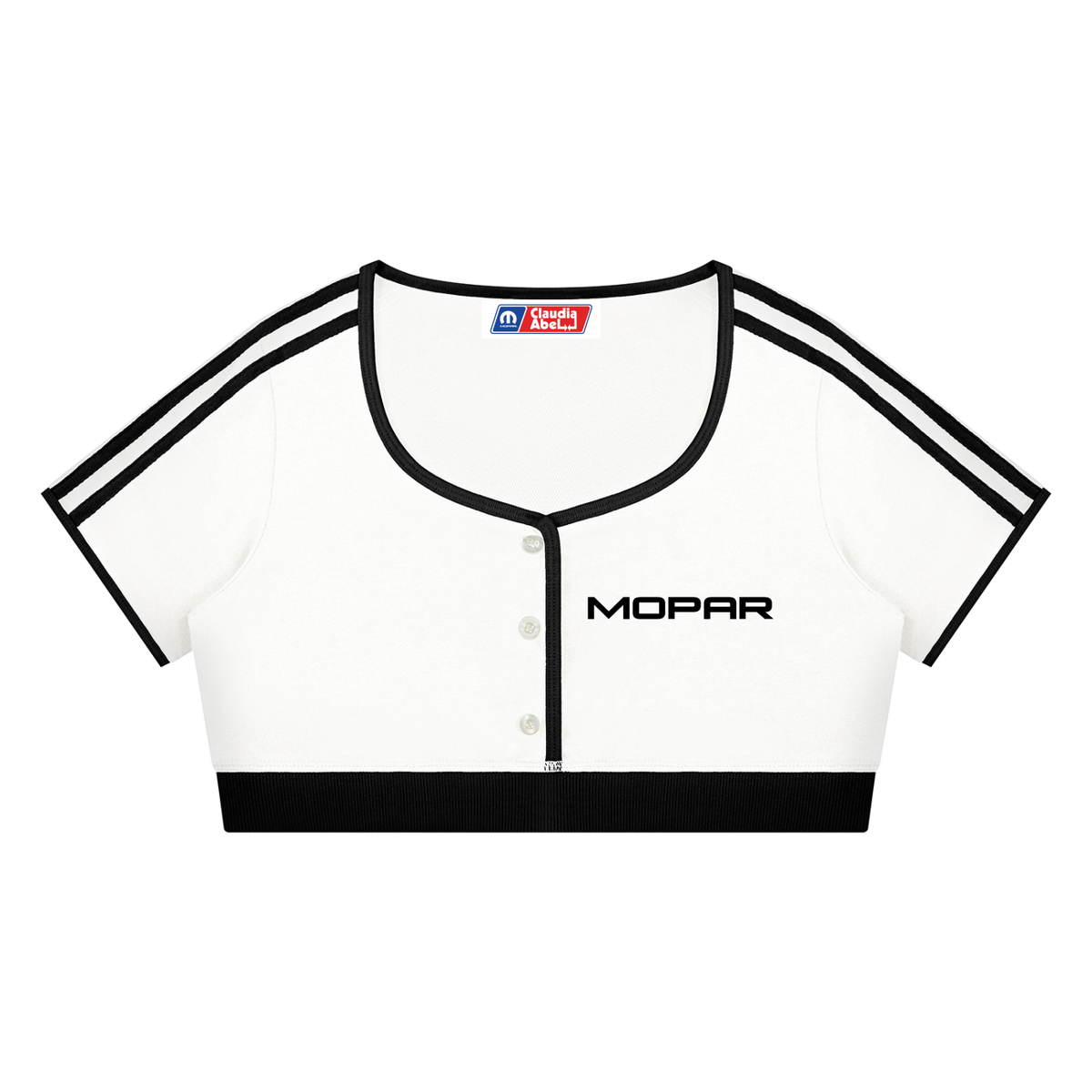 Women’s Mopar Ringer Crop Top