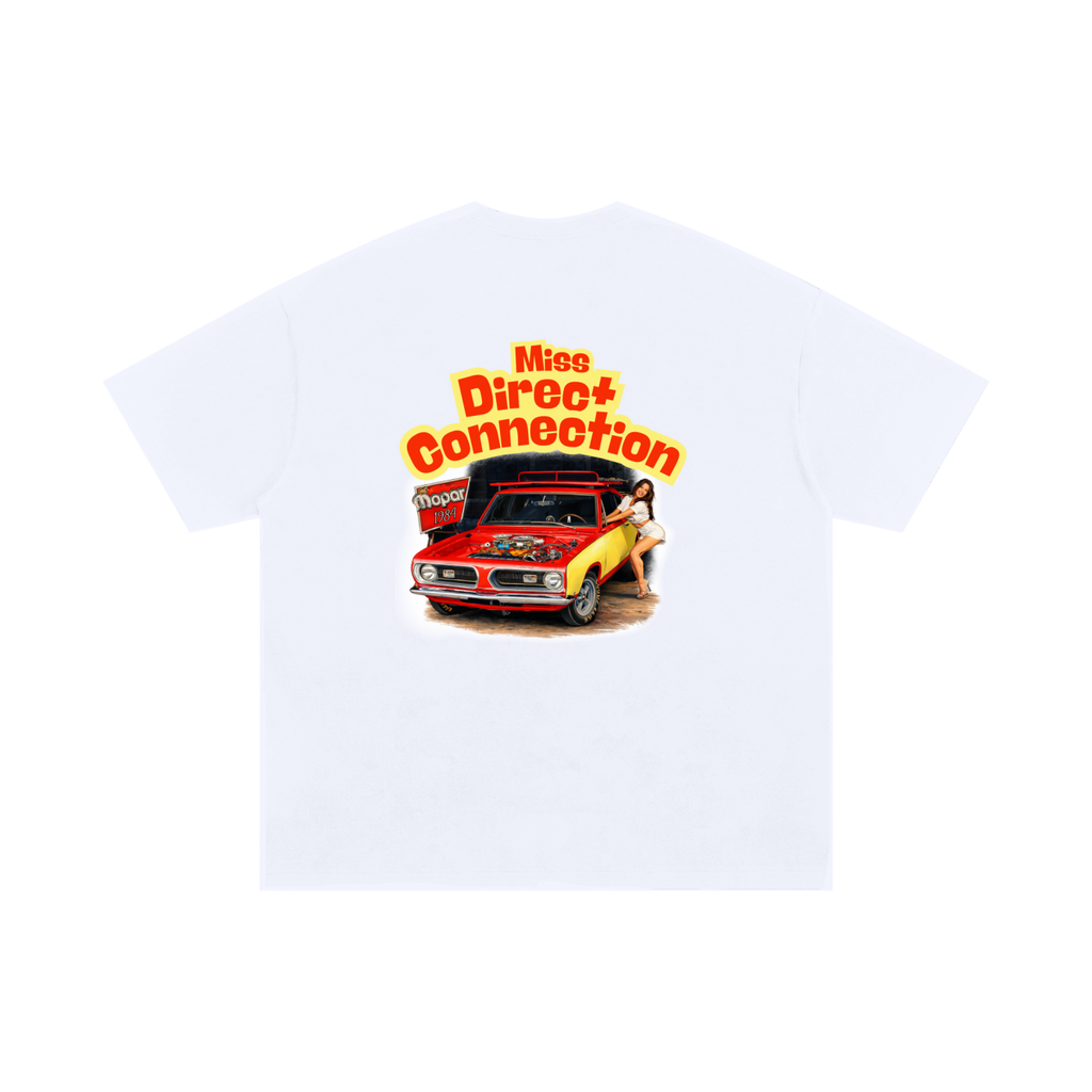 Miss Direct Connection,Claudia Abel,Mopar Shirt,Muscle Car Apparel,Classic Car Tee,Car Show Merch,Automotive Lifestyle Clothing,Race Day Shirt,Hot Rod Apparel,Pinup Car Culture