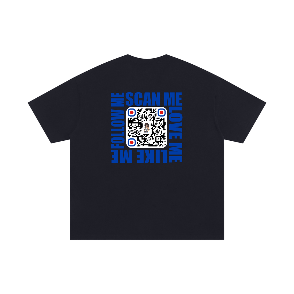 Blue Miss Direct Connection “Scan Me” QR Code Tee