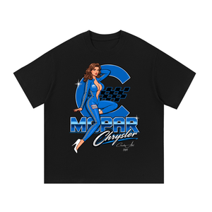 missdirectconnection,mopar,mopartshirt,moparracing,moparperformance,chrysler,chryslerracing,80s,pinup,1984,tshirt,classiccars,classicmopar,racinggirl