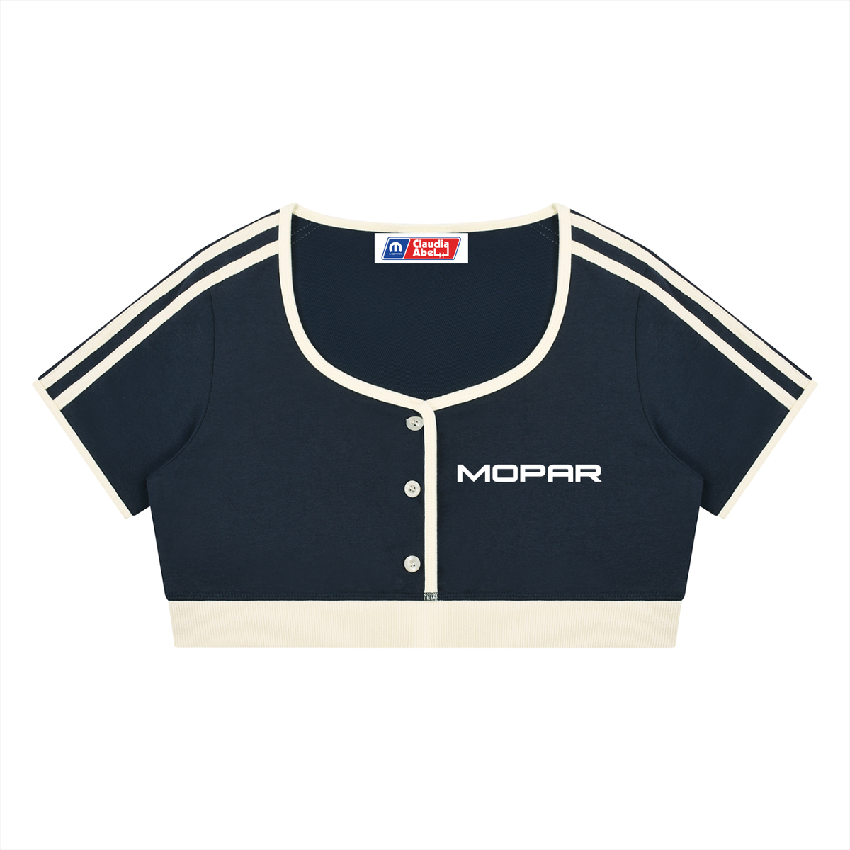 Women’s Mopar Ringer Crop Top
