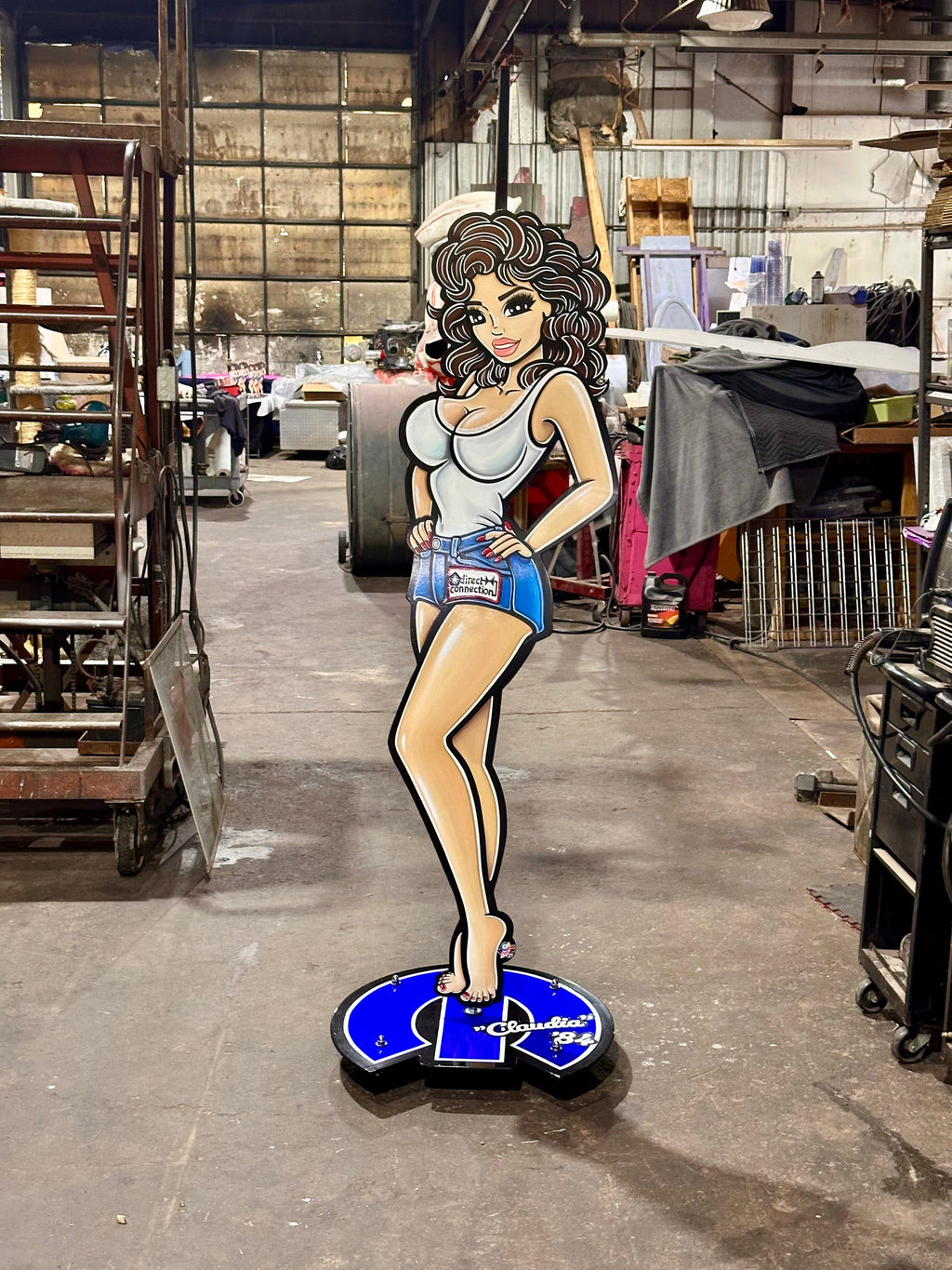Miss Direct Connection 1984 Life-Size Steel Stand-Up