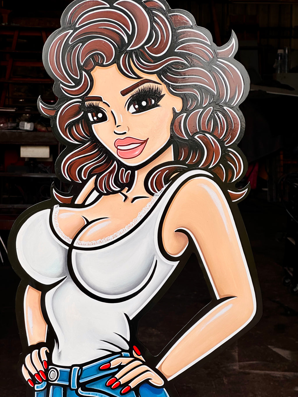 Miss Direct Connection 1984 Life-Size Steel Stand-Up