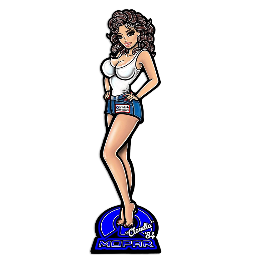 Miss Direct Connection 1984 Claudia Abel Cartoon Decal