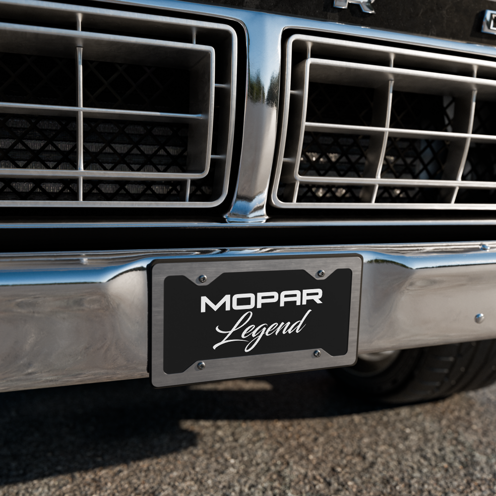 Mopar Legend License Plate – Custom Muscle Car Tag | Dodge Chrysler Classic Car Accessory
